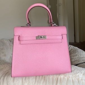 Small pink house of hello bag